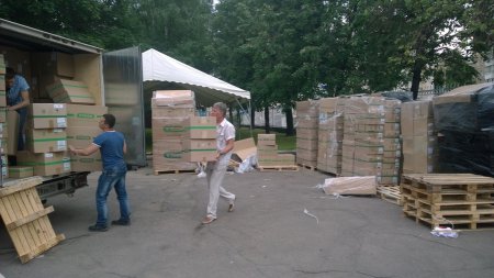 Очередная партия гуманитарной помощи отправлена в Новороссию