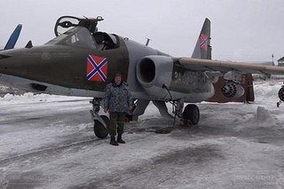 Су-25 ВВС ЛНР совершил свой первый боевой вылет и успешно атаковал колонну карателей