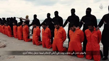 Боевики «Исламского государства» распространили видеозапись казни 21 египетского христианина