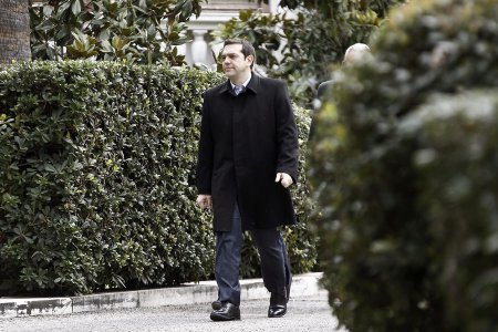Новый греческий премьер Алексис Ципрас прибывает в Москву для переговоров с ...