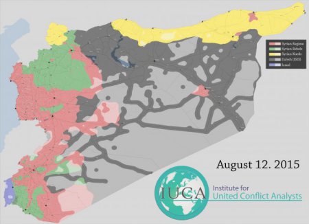 Военная карта Сирии за 12 августа