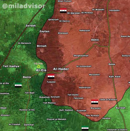 Правительственные войска второй раз неудачно штурмовали город Аль-Иис южнее Алеппо