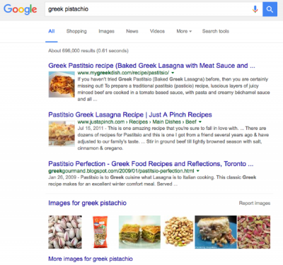 Google будет выдавать превью блюда к релевантным запросам