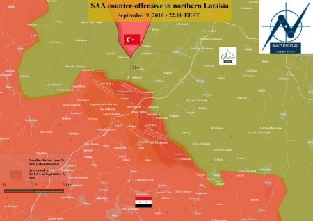 Сирийская армия взяла несколько высот в пр. Латакия и снова приблизилась к турецкой границе
