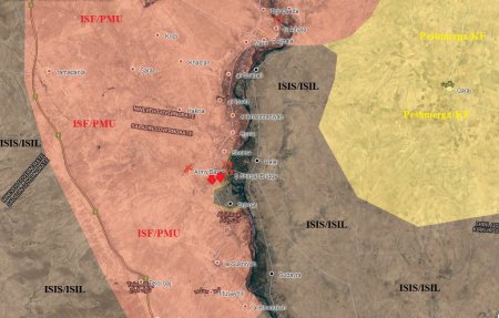 Иракская армия наступает в районе Ширкат на севере провинции Салах ад-Дин