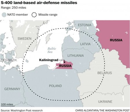 Американцы показали, какие страны ЕС находятся в зоне поражения российских ракет