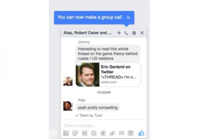 Facebook добавил групповые звонки в ПК-версии соцсети‍