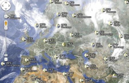 «Яндекс.Погода» сможет показывать пользователям осадки на карте