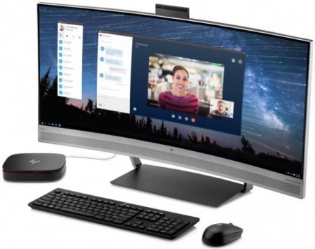Пользователям представили HP EliteDisplay S340c с изогнутым монитором и встроенной веб-камерой