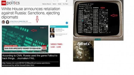 CNN поставил скриншот из Fallout 4 в новость о деятельности российских хакеров