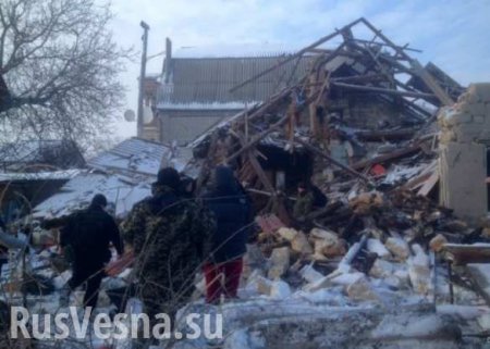 Боевик «Правого сектора» из России взорвал дом и погиб при изготовлении бомбы (ФОТО, ВИДЕО)