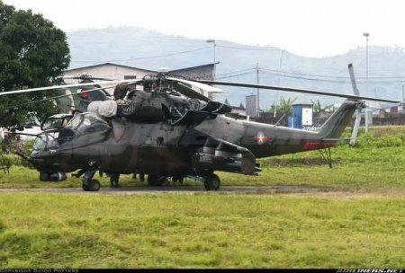 В ДРК потеряны вертолеты Ми-24 с грузинским и белорусским экипажами - Военный Обозреватель