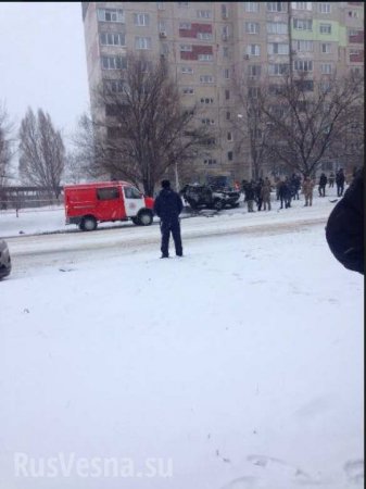 ВАЖНО: В Луганске взорвана машина начальника управления Народной милиции ЛНР (ВИДЕО 21+ ,ФОТО)