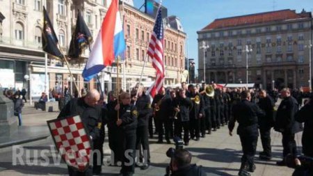 Националисты Загреба провели марш в поддержку Трампа (ФОТО)
