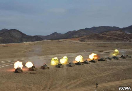 Северная Корея провела свои соревнования по танковому биатлону - Военный Обозреватель