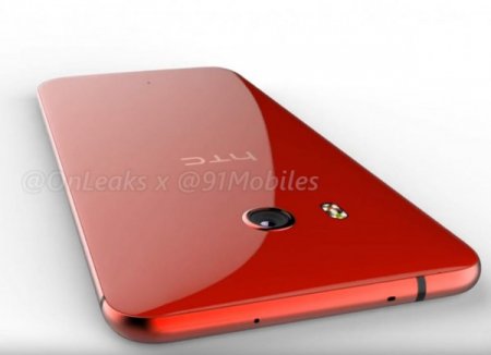 В Сети появился HTC U11 в красно-черной гамме