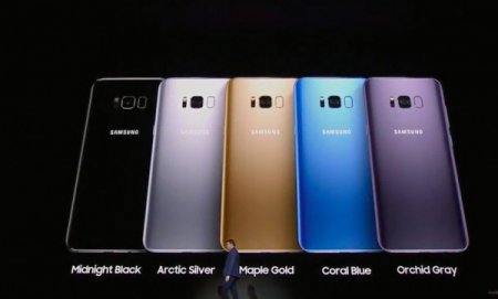 Samsung презентовал Galaxy S8 и S8 Plus в 3 новых цветах