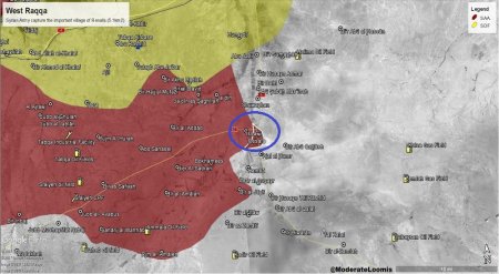 Сирийская армия овладела ключевым городом на юге провинции Ракка