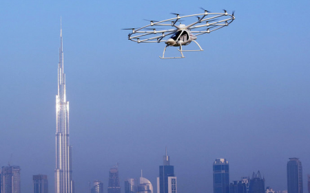 В Дубае прошли испытания беспилотных летающих такси