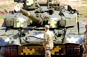 Украинский танк порвали за секунды