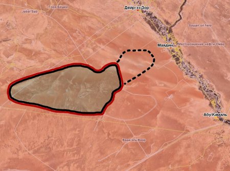 Сирийская армия объявила зачищенной от ИГ территорию юго-западнее Маядина