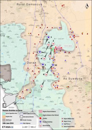 Сирийская армия взяла три населенных пункта, но не смогла замкнуть кольцо окружения в провинции Дераа
