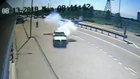 Неудавшийся теракт на въезде в Грозный сняли на видео