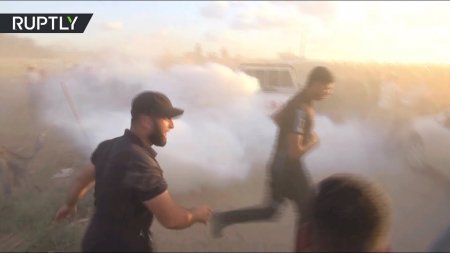 Израильский беспилотник со слезоточивым газом взорвался при его захвате палестинцами
