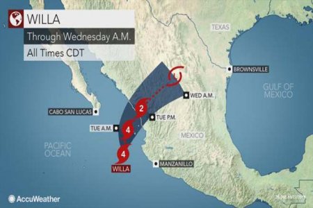 На Мексику движется опасный ураган «Вилла»
