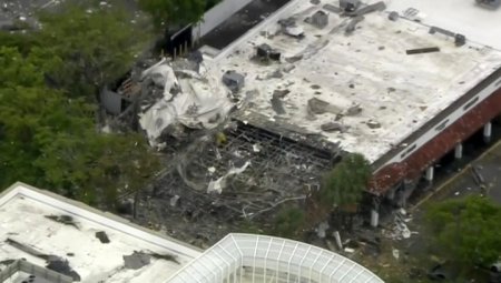 Взрыв в пригороде Майами: обломки ТЦ разбросало на сотню метров