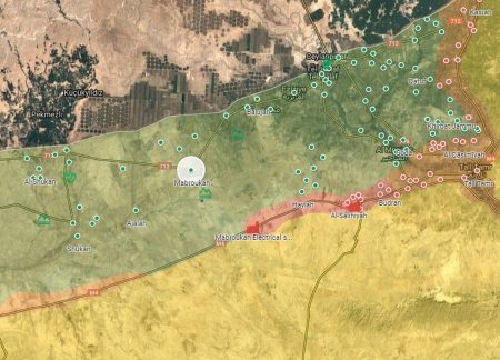 Сирийская армия взяла под контроль район на трассе М-4 и отразила атаку боевиков СНА