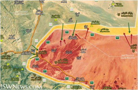 Хуситы ведут наступление в в провинциях Мариб, Джауф и в саудовской провинции Наджран