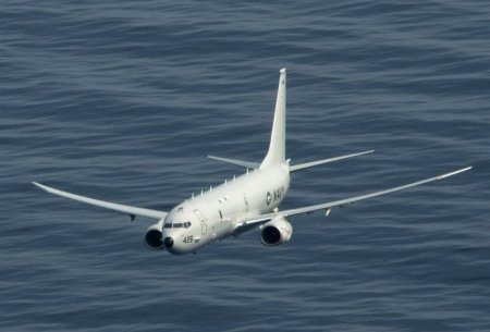 Самолёт ВМС США P-8A Poseidon вёл разведку возле российских баз в Сирии