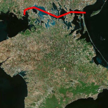 В Киеве предложили прокопать канал через Перекопский перешеек и превратить Крым в остров (КАРТА)