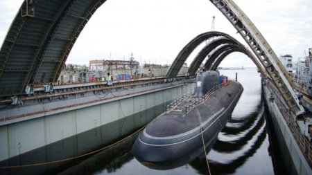 Атомный подводный ракетный крейсер «Красноярск» спущен на воду в Северодвинске (ФОТО)