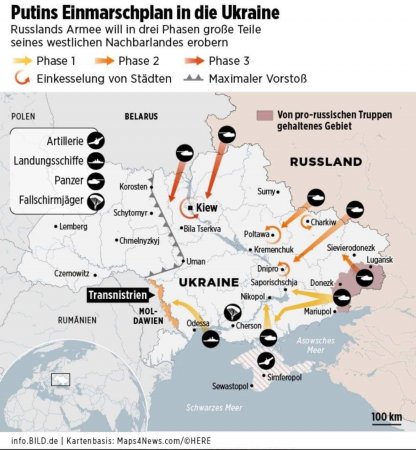 Вице-спикер Мосгордумы прокомментировал карту «захвата Украины Россией» (КАРТА)