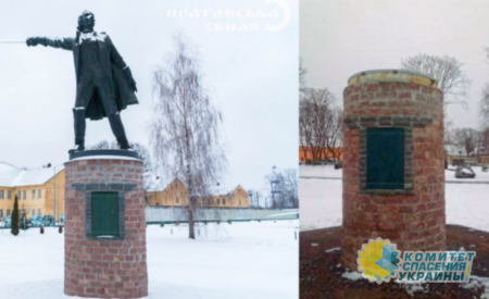 В Полтаве добили памятник российскому полководцу Суворову