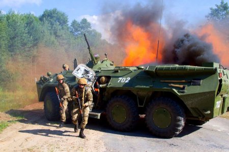 Спецназ группировки «О» уничтожил бронетехнику ВСУ (ВИДЕО)