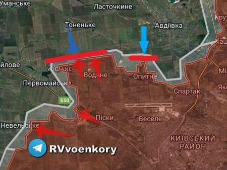 СРОЧНО: Враг пошёл на прорыв под Донецком: танки и пехота ВСУ атаковали на флангах у Авдеевки (+КАРТА)