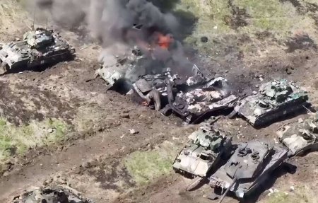 Бои на запорожском направлении: Армия России сожгла колонну ВСУ (ВИДЕО)
