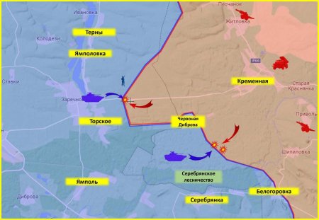 «Отважные» отбили несколько атак ВСУ на краснолиманском направлении (КАРТА)