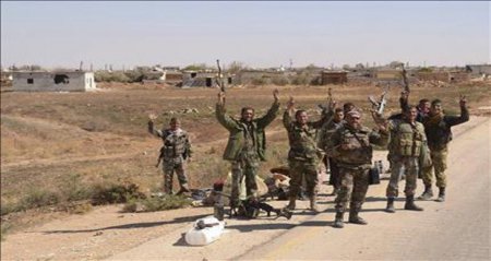 Сирийская армия и Хезболла в ходе наступления освободили уже несколько селе ...