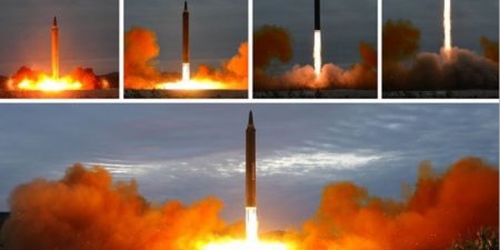 Опубликованы фото ракетного запуска КНДР