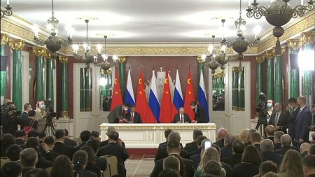 Лидеры России и КНР подписали совместное заявление | Заявления для прессы Владимира Путина и Си Цзиньпина